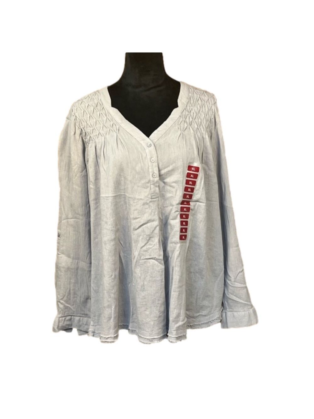 Bandolino Corrine Women’s Long Sleeve Shirt in Viola XL. NWT
